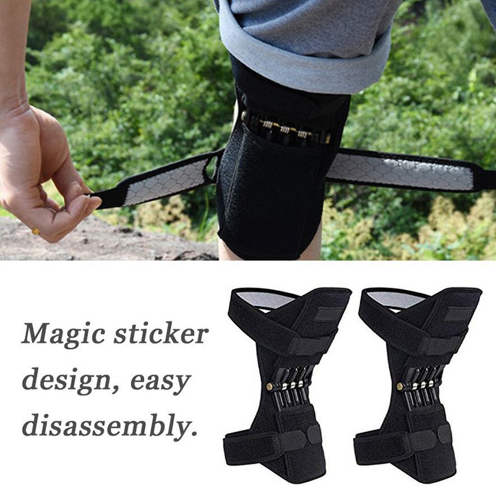 1PC Joint Support Knee Pads Breathable Non-slip Lift Knee Booster Pain Relief For Knee Power Spring Force Stabilizer Leg Protect
