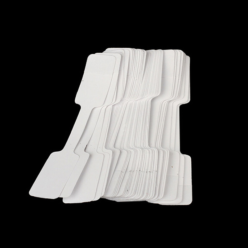 100 Stück leere Papier-Preisschilder, Aufkleber, Schmuck, Armbinde, Ring, Etiketten, Anzeige-Karte, Verpackung, Aufkleber, selbstklebende Hangtag