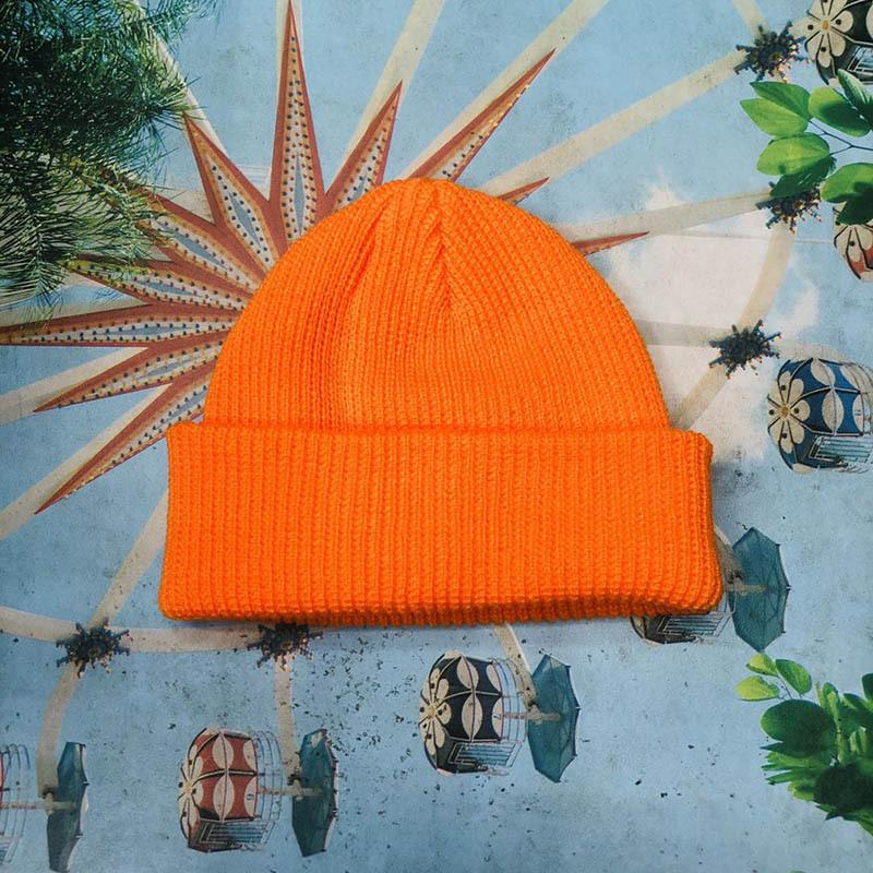 Gebreide Hoeden Voor Vrouwen Gildkruid Mannen Beanie Hat Winter Retro Brimless Baggy Meloen Cap Manchet Docker Visser Mutsen Hoeden Voor mannen: Beige