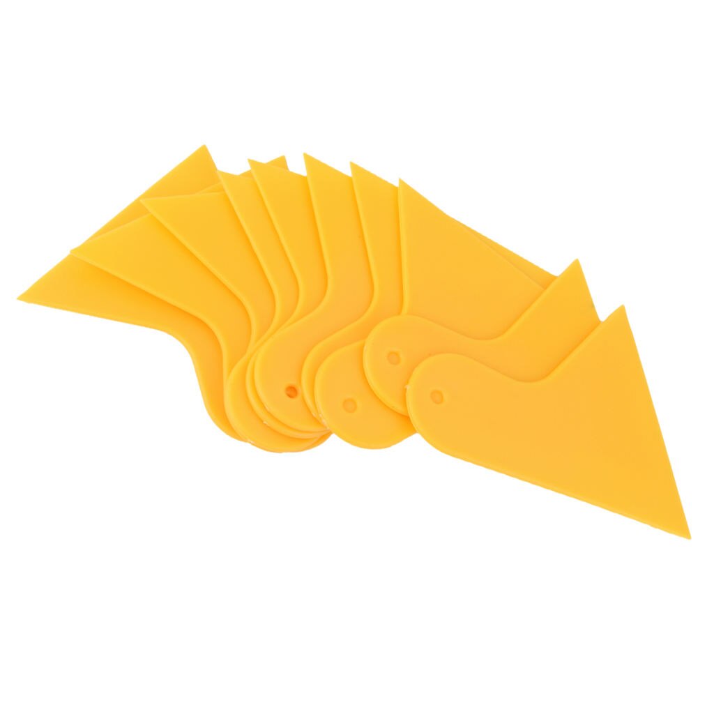 10x Carbon Fibre Vinyl Wrap Film Sheet Wrapping Squeegee Scraper Tool