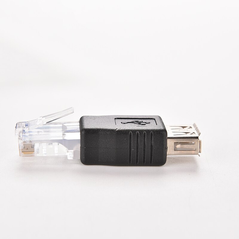 Laptop Lan Netwerk Kabel Ethernet Converter Plug Jetting Pc Crystal Head RJ45 Male Naar Usb 2.0 Af Een Vrouwelijke Adapter connector