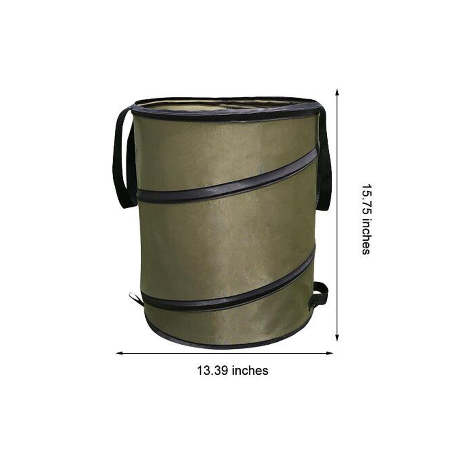 Collapsible Container Leaf Trash Can With Handles 10 Gallon Reusable Portable Waterproof Waste Home Outdoor Yard Gardening Bag