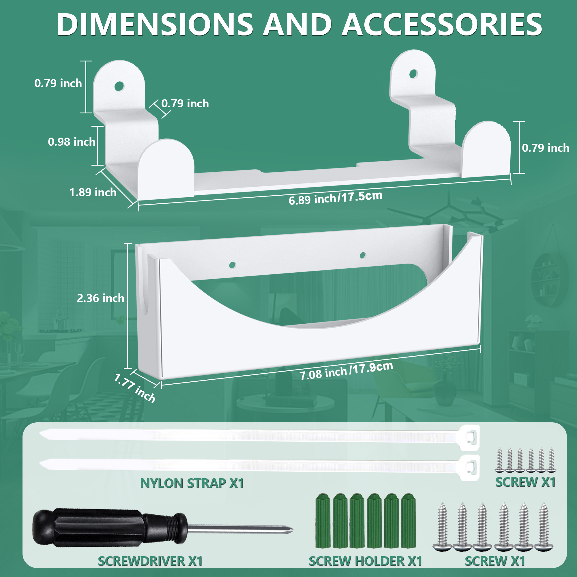 Wall Mounts for Starlink V3 Router and Power Supply, Mounting Accessories for Starlink Router, Metal Starlink Gen 3 Mount Holder