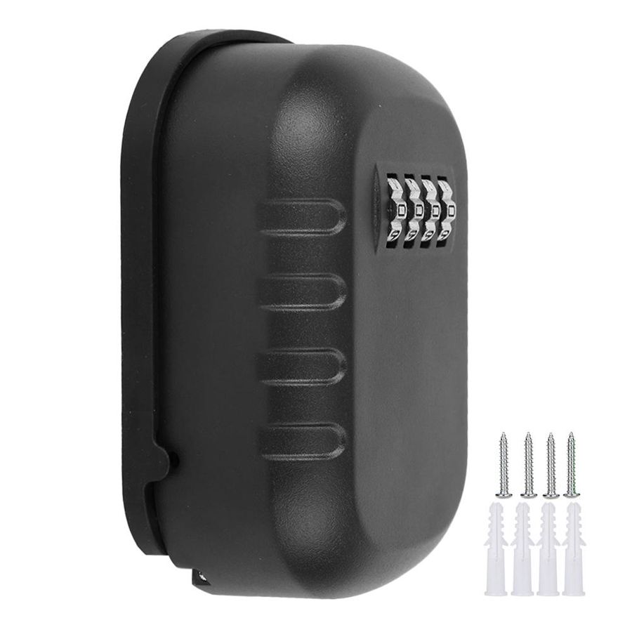 Wall-Mounted Security Password Storage Box Anti-Theft Organizer for Key ID Cards