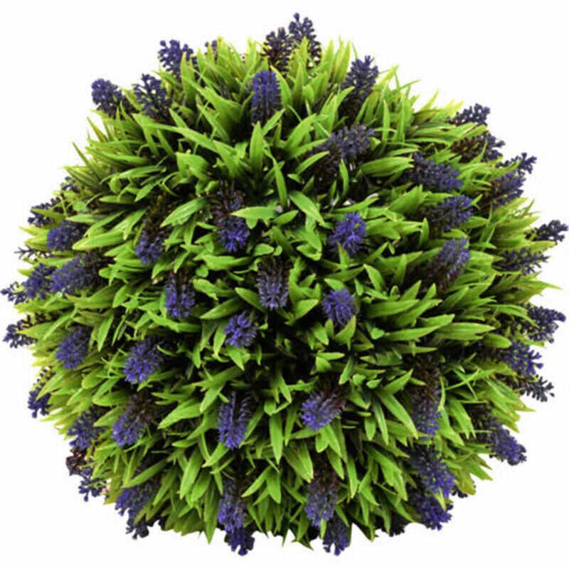 Hängend Lavendelball Topiary Garten Korb Pflanzendekor Kunststoff Lila 