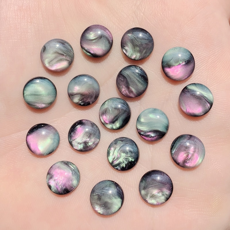 10mm & 10*14mm vatten & ovala & runda strass färgglada hartskristaller och stenpärlor platt baksida sömnadsknappar  w14