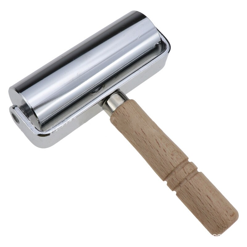 Wood Leather Craft Roller Leathercraft Press Edge Roller for Craft DIY Handmade Hand Leather Pressing Tool for DIY Crafts Making: Sliver 140x100x10mm