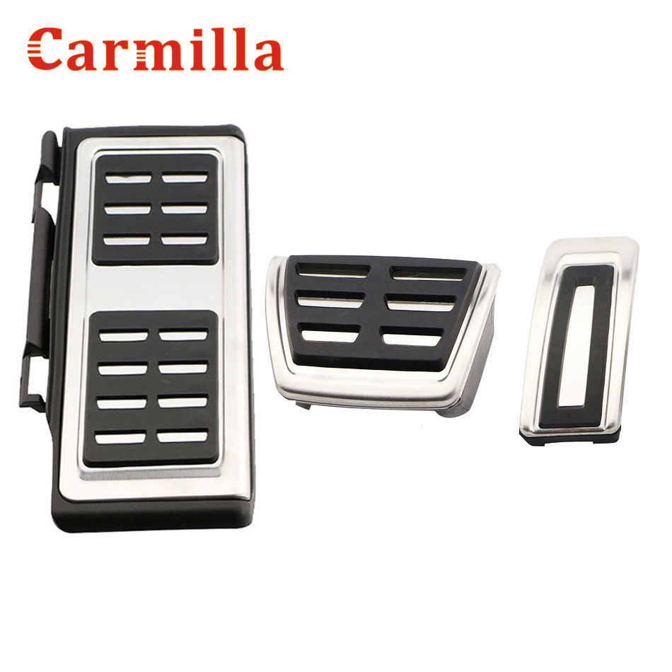 Carmilla – pédales de voiture en acier inoxydable, pour Skoda Octavia 5E A7 - 2022 Rapid - 2022: AT With Rest