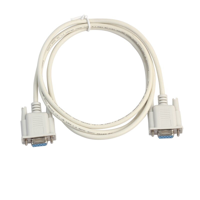 1PC 5ft F / F Serial RS232 Null Modem Cable Female to Female DB9 FTA Cross Connection 9 Pin Data COM Cable Converter PC Accessor
