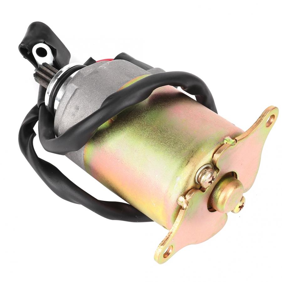Motorcycle Electric Starter Motor Assy Fit for GY6 ATV 125CC 150CC fit for Scooter ATV-Go-Kart Engine Plastics + Metals