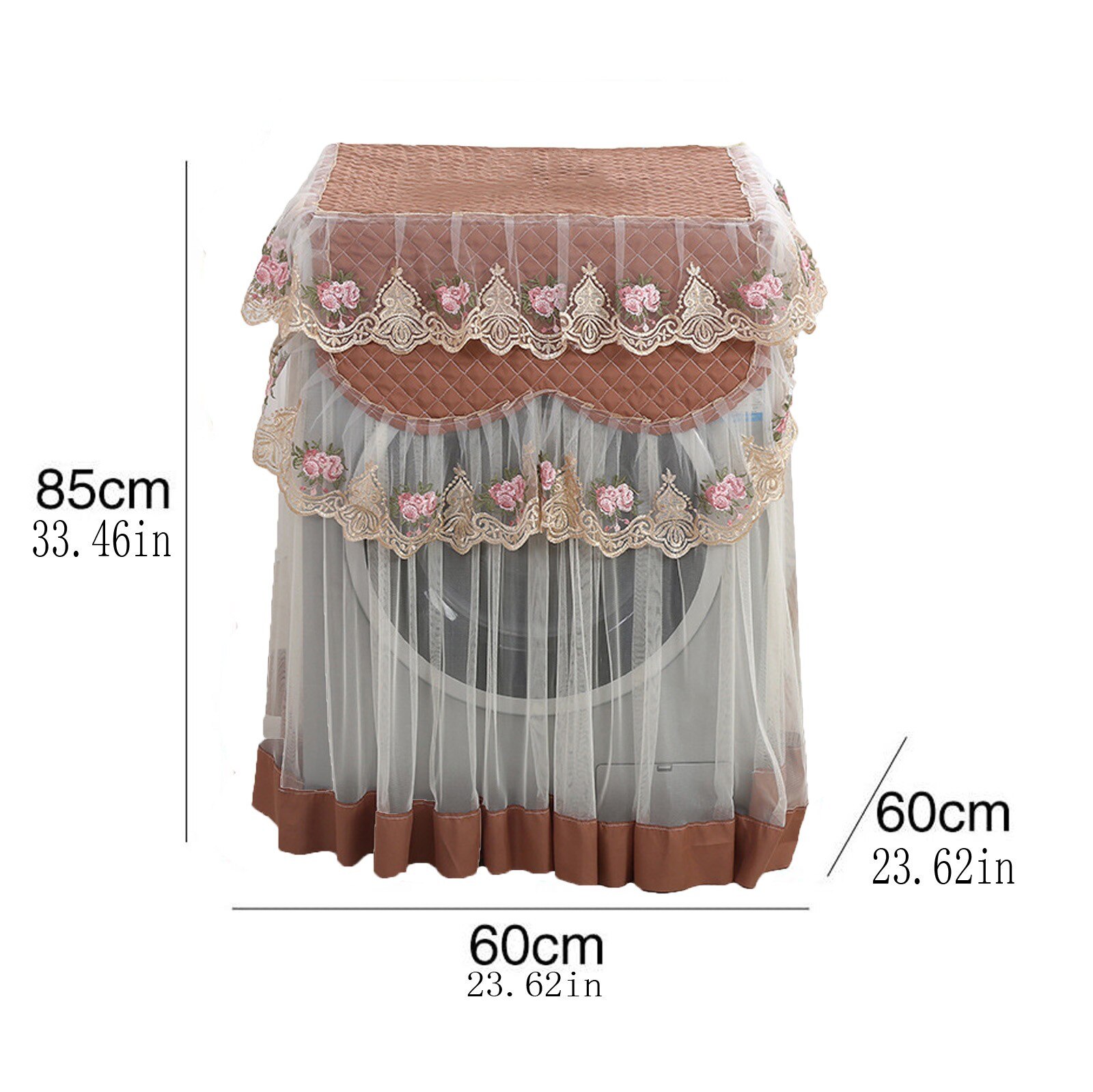 Front loading washing machine cover, waterproof box, dustproof and sunscreen cover for household automatic washing machine