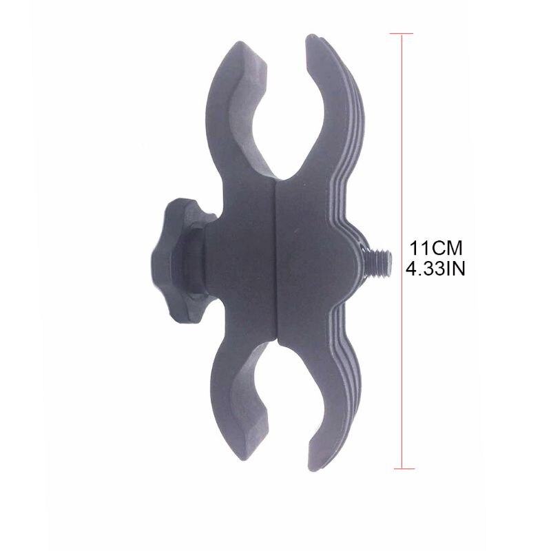 Bike Flashlight Lamp Mount Night Vision Infrared LED Torch Clip Bracket Holder