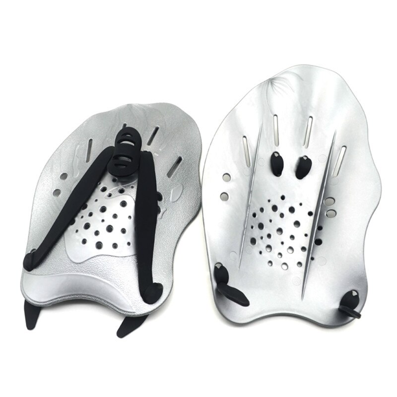 Swimming Paddles Training Adjustable Hand Webbed Gloves Pad Fins Flippers For Men Women Kid