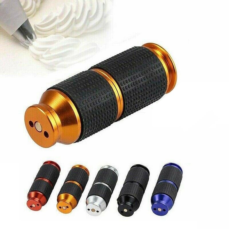 Portable Whipped Cream Cracker Dispenser Mini Rubber Grip Safe Gas Canister Dispenser Whipping Cream Dessert Tools