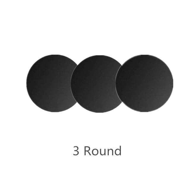 Syrinx Metall Platte Magnet Handy, Mobiltelefon Ständer Universal- Ersatz Metall Platte Bausatz Mit Klebstoff Für magnetisch Wagen montieren praktisch Halfter: 3runden