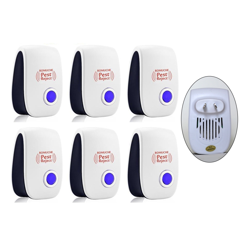 Ultrasonic Pest Repeller 6 Pack Newest Upgraded Ultrasonic Pest Repellent R9JC: AU