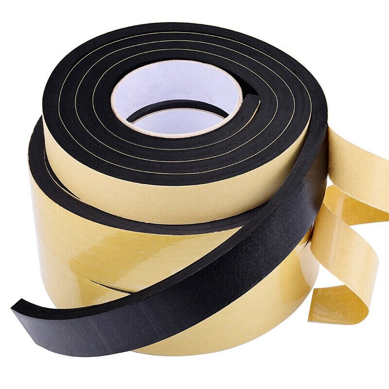 10M Sealing Foam Tape Strong Adhesive Sponge Mounting One-Sided Seal Tape Pad Door Window Sound Insulation Sticky 1mm Thickenss