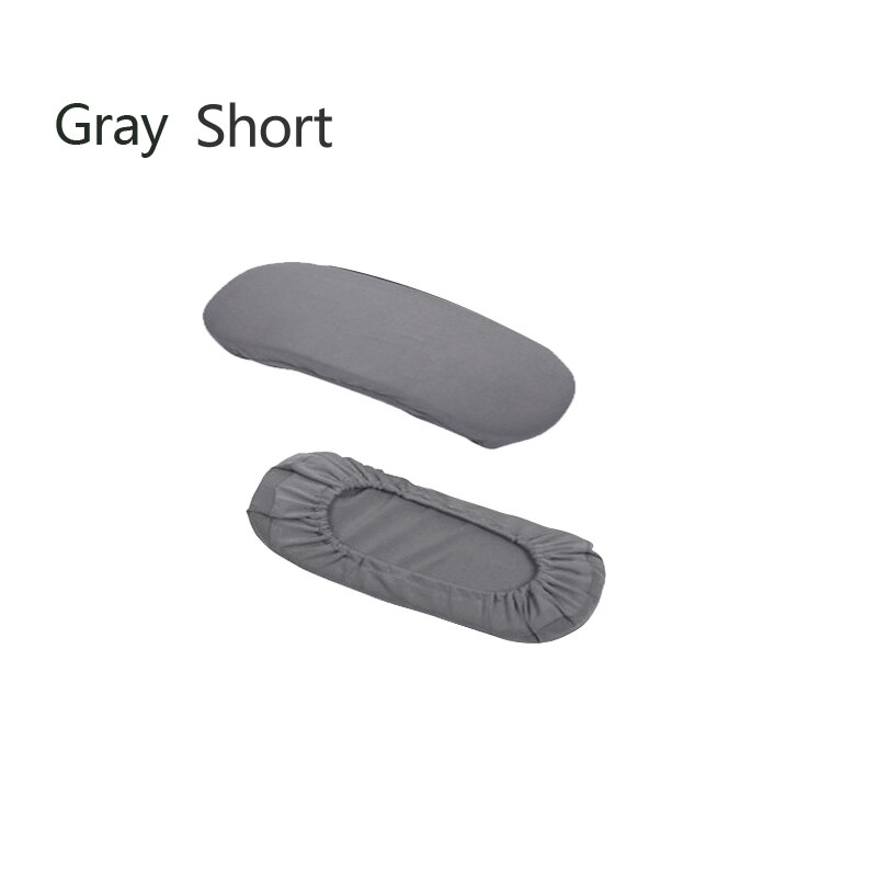2 Stuks Stoel Armsteun Pads Voor Home Office Stoelen Voor Polyester Mouwen Swivel Stoel Armsteun Anti Proof Mouwen Pack Stoel covers: Gray short