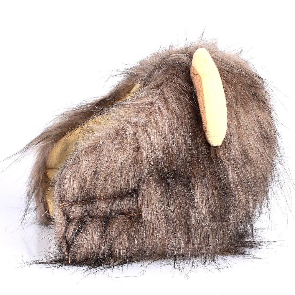 Perruque en crinière de Lion pour animaux de compagnie, chapeau, chat, mignon, décoration de noël, chien, chapeaux, Festival, fête, accessoires pour animaux de compagnie