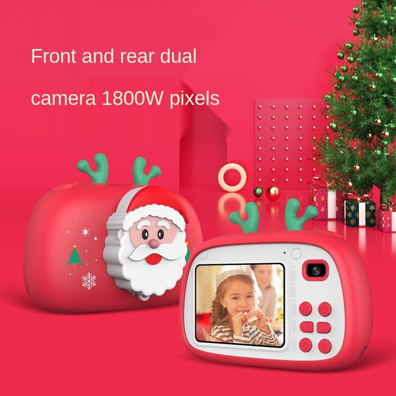 Christmas Children Camera 2.4 Inch HD Screen Chargable Digital Camera Kids Camera Toys Outdoor Photography Props Birthday