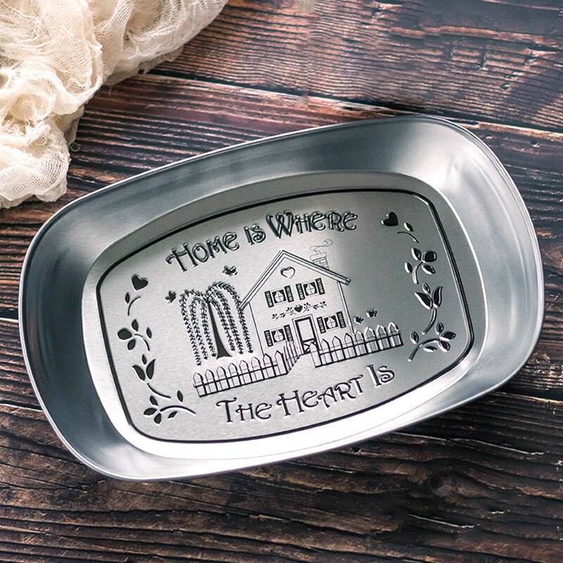 Retro Boat-Shaped Storage Tray Plate for Snack Fruit for Household Kitchenware Home Decoration F2