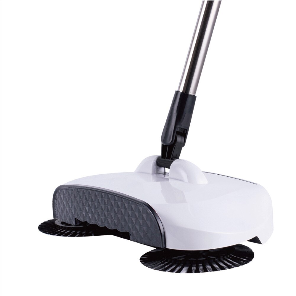 Stainless Steel Hand Push Sweepers Sweeping Machine Push Type Hand Push Magic Broom Sweepers Dustpan Household Cleaning Tools: white