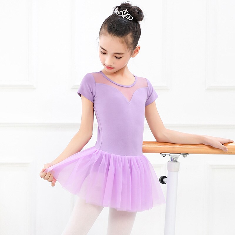Girl Ballet Dance Dress Girl Leotard Ballerina For Children Dance Clothes Kids Kid Ballet Costumes For Girls Leotard Dance Pink: Purple / 100cm