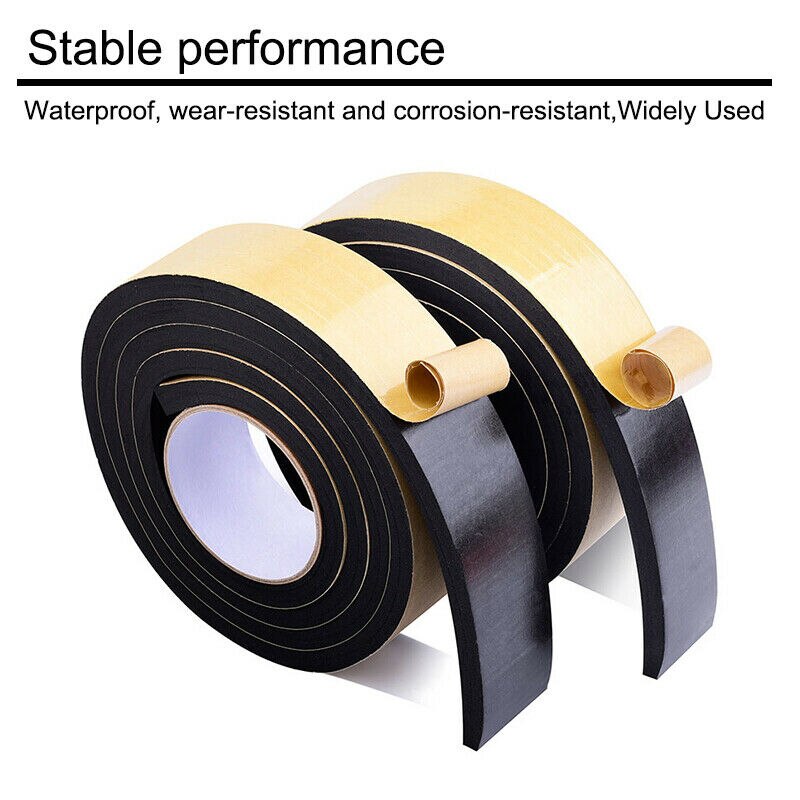 10M Sealing Foam Tape Strong Adhesive Sponge Mounting One-Sided Seal Tape Pad Door Window Sound Insulation Sticky 1mm Thickenss