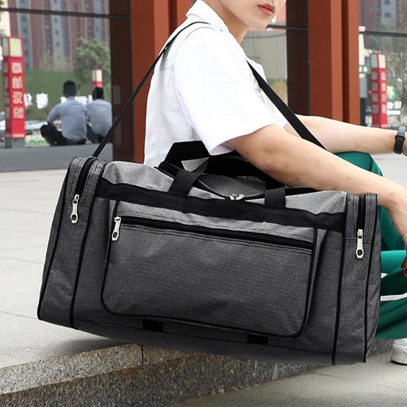 Sportspose træning gym taske fritid rejser fitness håndtaske stor kapacitet nylon bærbar rejsetaske unisex sportslige tote