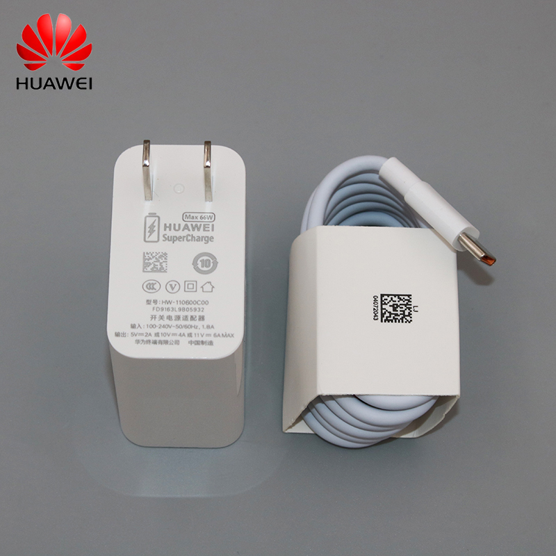 Original Huawei P50 Pro Charger 66W SuperCharge EU US Adapter 6A Type C USB Cable Fast Charge For Honor Nova 8 se Mate 40 RS Pro: US add cable