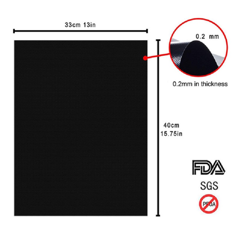 Varme non-stick bbq mattebestandig gjenbrukbar enkel rengjøring grill matte ark bakepapir bærbar utendørs piknik matlaging grillverktøy