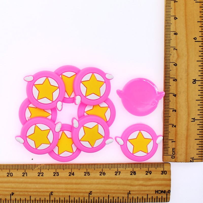 Accesorios para el cabello/broche/auricular/cargador USB/marcador/anillo para niños niñas DIY artesanía PVC nubes suaves Arco Iris avión cohete: 8