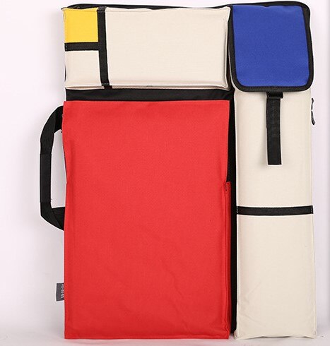 4K Kleurrijke Mode Draagbare Schilderen Board Bag Draagtas Tekening Ezel Tas Waterdicht Boord Carrying Schetsblok Zak