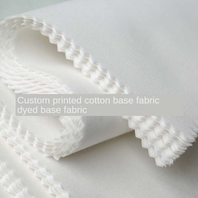 100%  bomulds semi-bleget klud farvet digital print base klud 40*40/133*80 100%  bomuld lige satin tilpasset materiale