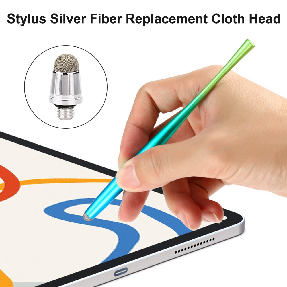Fiber Stylus Mesh Tip Universal Replacement Thread for Touchscreen Stylus Pens Conductive Cloth Head Touch Replaceable Tip