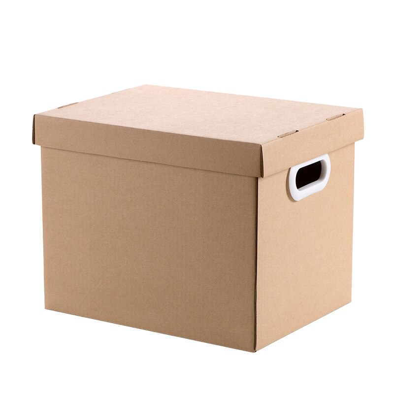 Paper folding and storage box large size covered file household book storage clothing finishing box
