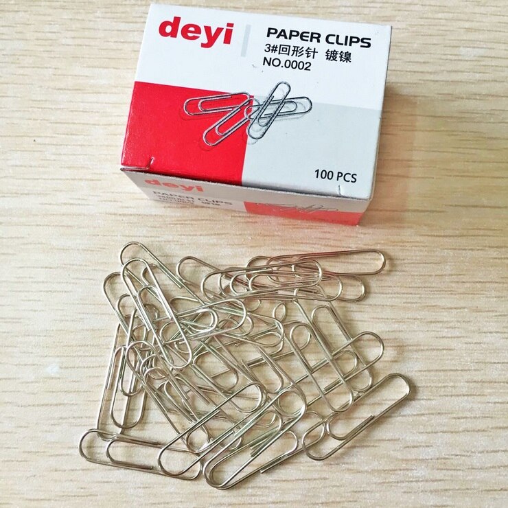 sliver metal paper clip 80pcs/pack metal clips office clips and school supplies