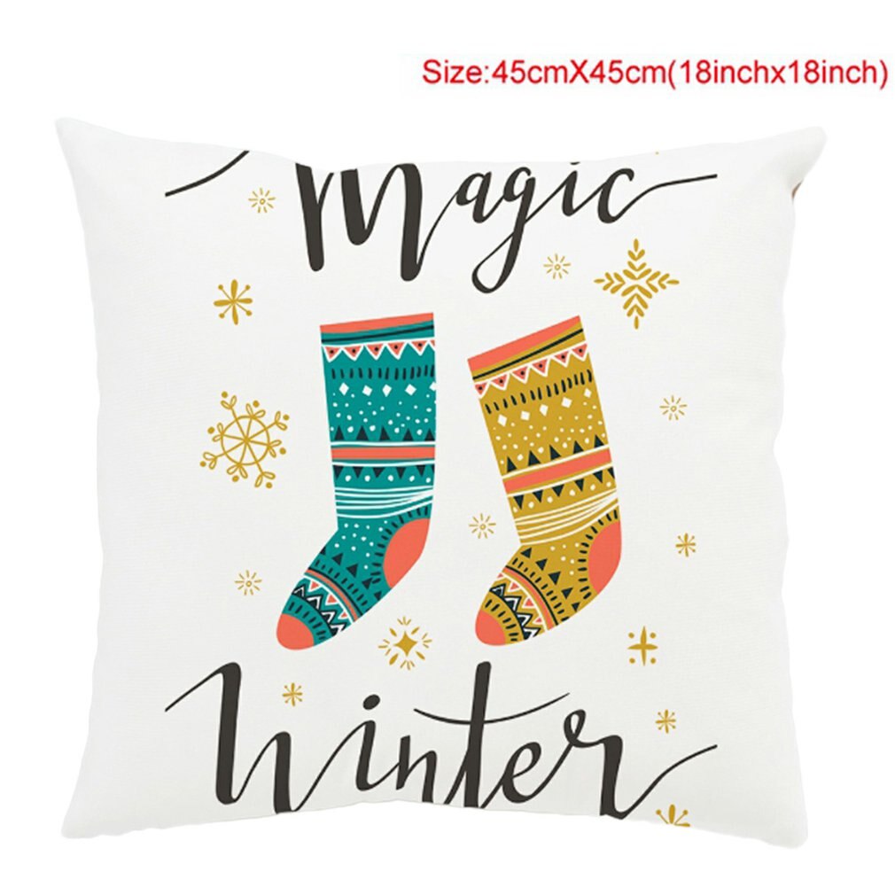 Taie d'oreiller de noël avec beau motif coussin de noël canapé taie d'oreiller chambre décoration coussin taie d'oreiller