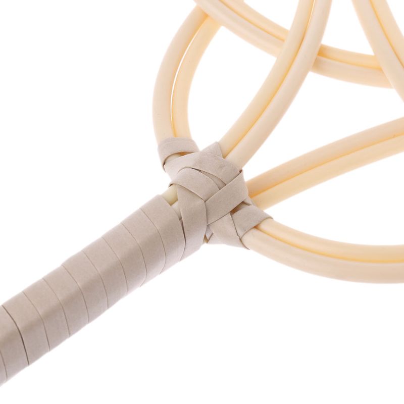 Raquette traditionnelle en faux rotin tissé, plumeau propre pour tapis, batteur Durable fait à la main