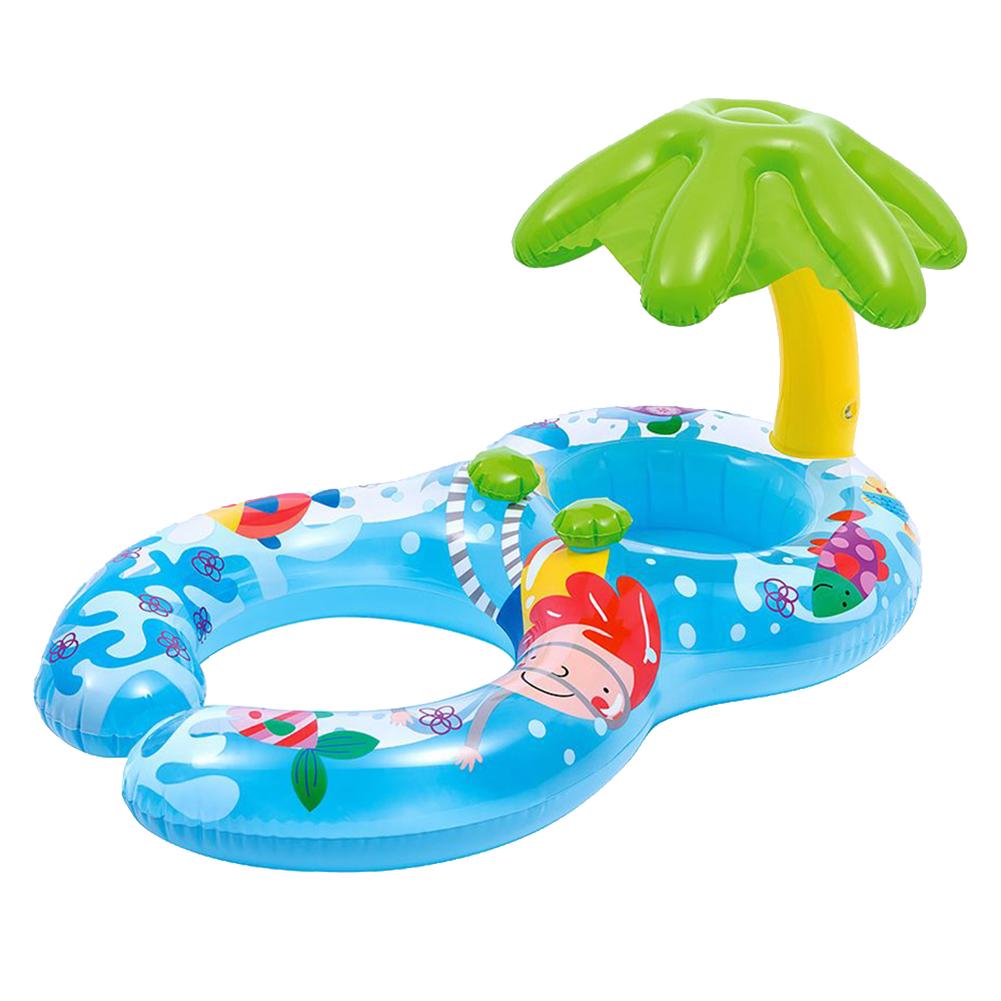 1-3 år babypool flyta uppblåsbar simring förälder barn aktivitet pool flyta leksak gonfiabili solskydd