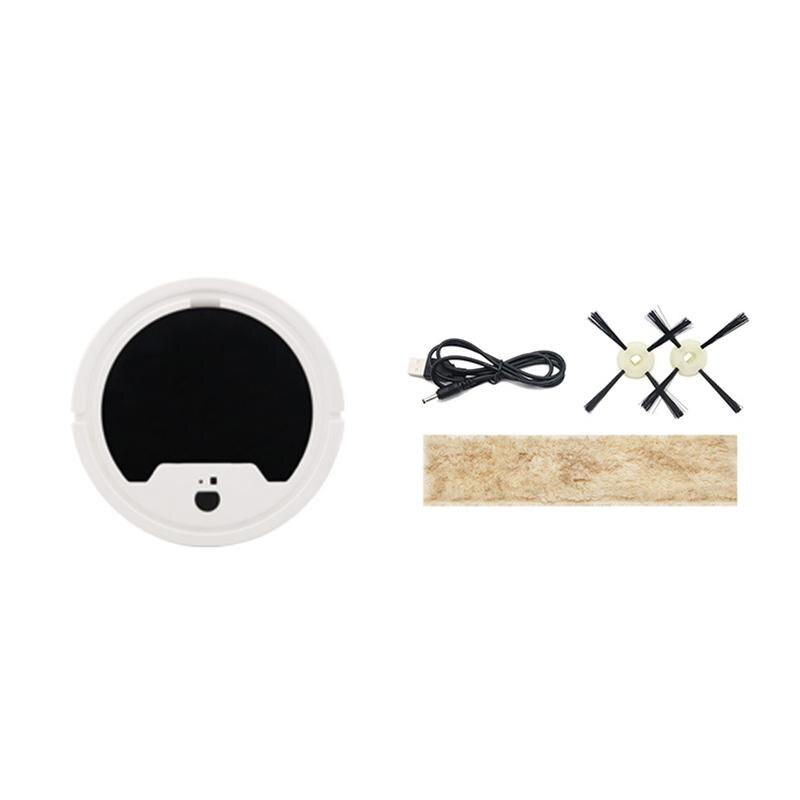 3 in 1 intelligent rengöringsrobot uppladdningsbar automatisk soprobot dammsugare usb laddning sladdlös golvsopare i mikrofiber