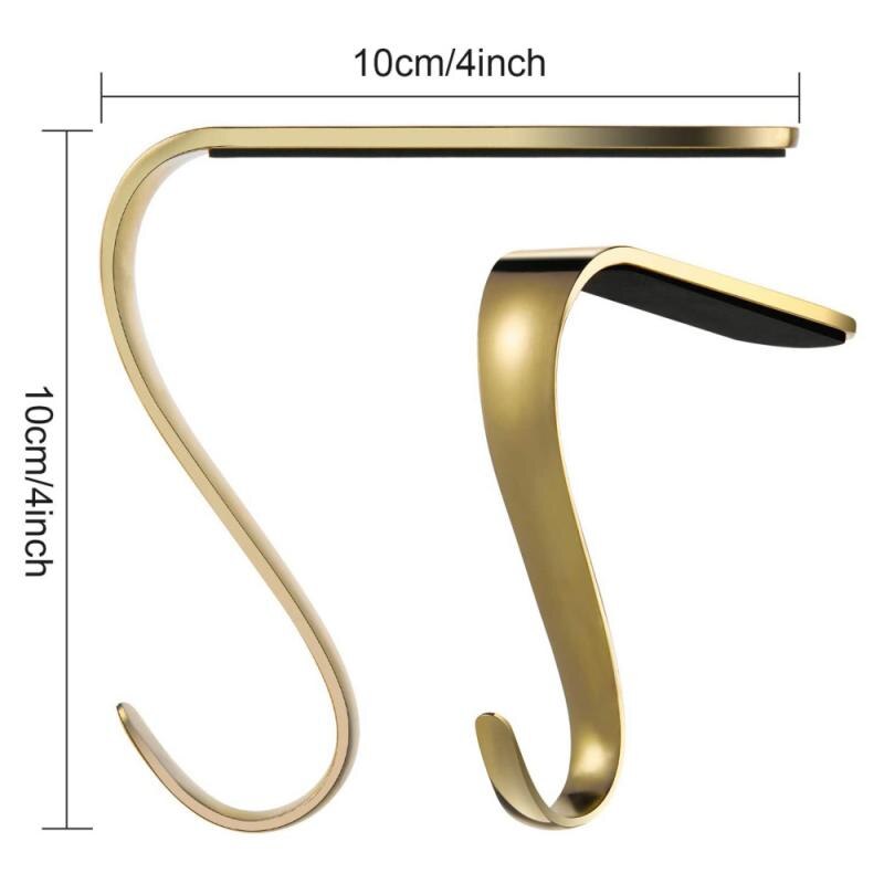 Skarpety świąteczne wieszak metalowy graba wieszak półka kominek wianek zestaw uchwytów wieszak na płaszcze haczyki na drzwi