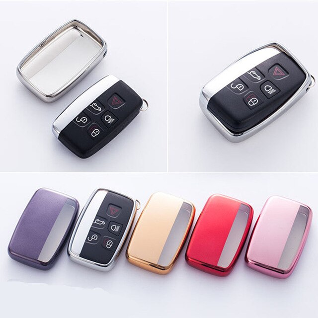 Étui de clé de voiture en TPU souple pour Land Rover A9 Range Rover Sport Evoque Freelander 2 Jaguar XE XJ XJL XF C-X16 V12 guitare F X Typ