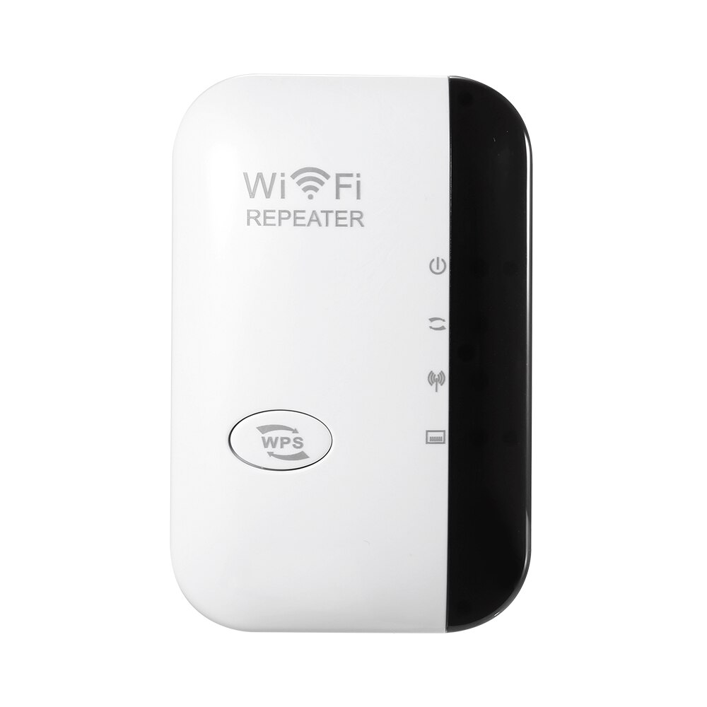 300M Wifi Signaal Versterker Draadloze Wifi Repeater Wifi Range Extender Met 2 Interne Antennes Voor Home Office Wit Eu plug: White  UK Plug