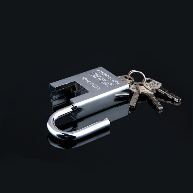 Keyed Padlock Waterproof Antirust, Home Security Padlock,Anti-Theft Lock Pry Door Lock Unlocked Door-Padlocks with Key