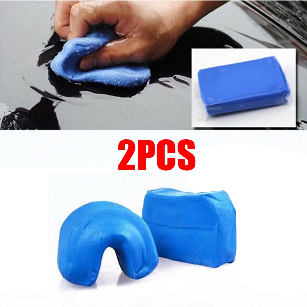 Wash Clean Clay Kit Set Blue Accessories Parts 2PCS Detailing Truck Auto