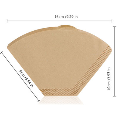 V60 Giet Over Karaf Drip Koffie Pot 300/500/700Ml Glazen Bereik Thee Maker Koffie Waterkoker Brouwer barista Percolator Duidelijk Filter: 100pcs Filter paper