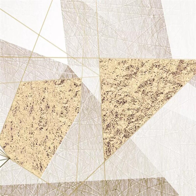 Decoratieve behang Diamond geometrische relief moderne eenvoudige abstracte achtergrond muurschildering