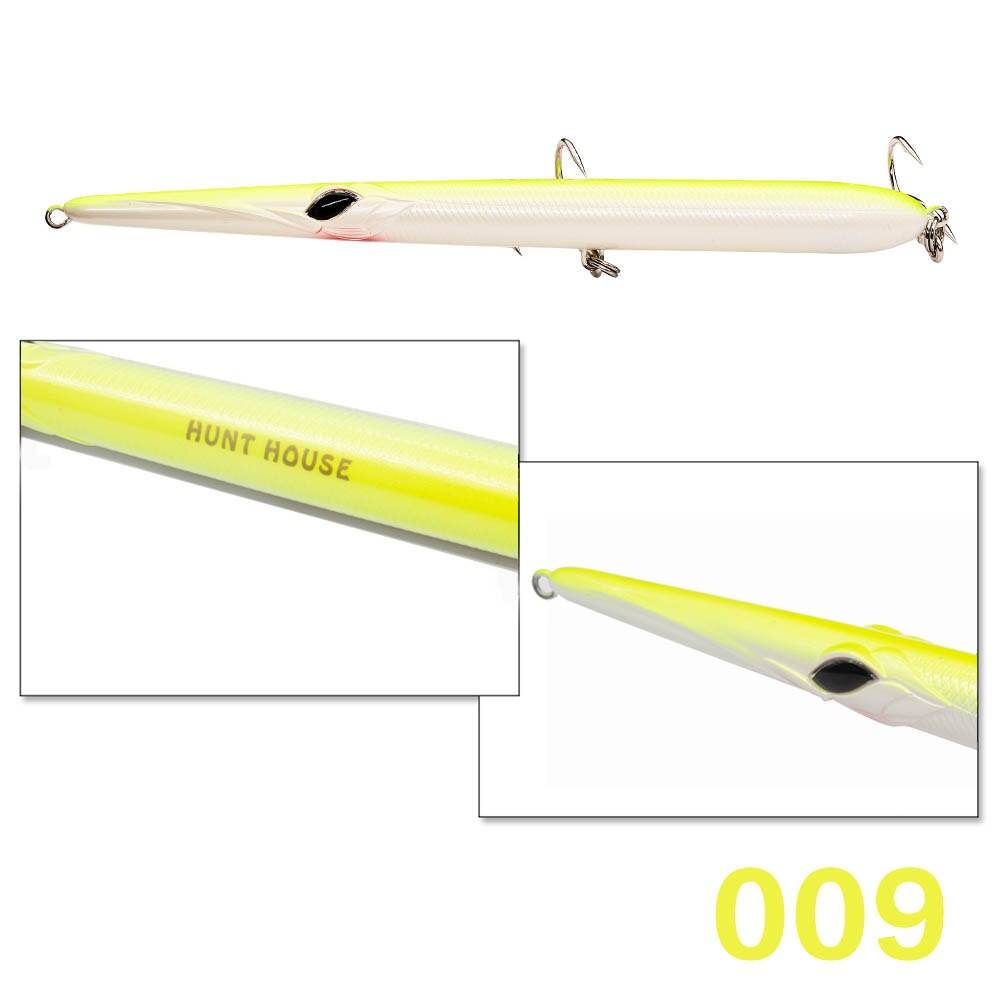 Hunthouse Vissen Lokt Stylo Potlood Needlefish Casting Potlood Harde Aas Stickbaits Drijvende Sinking 205/180/160Mm Garfish