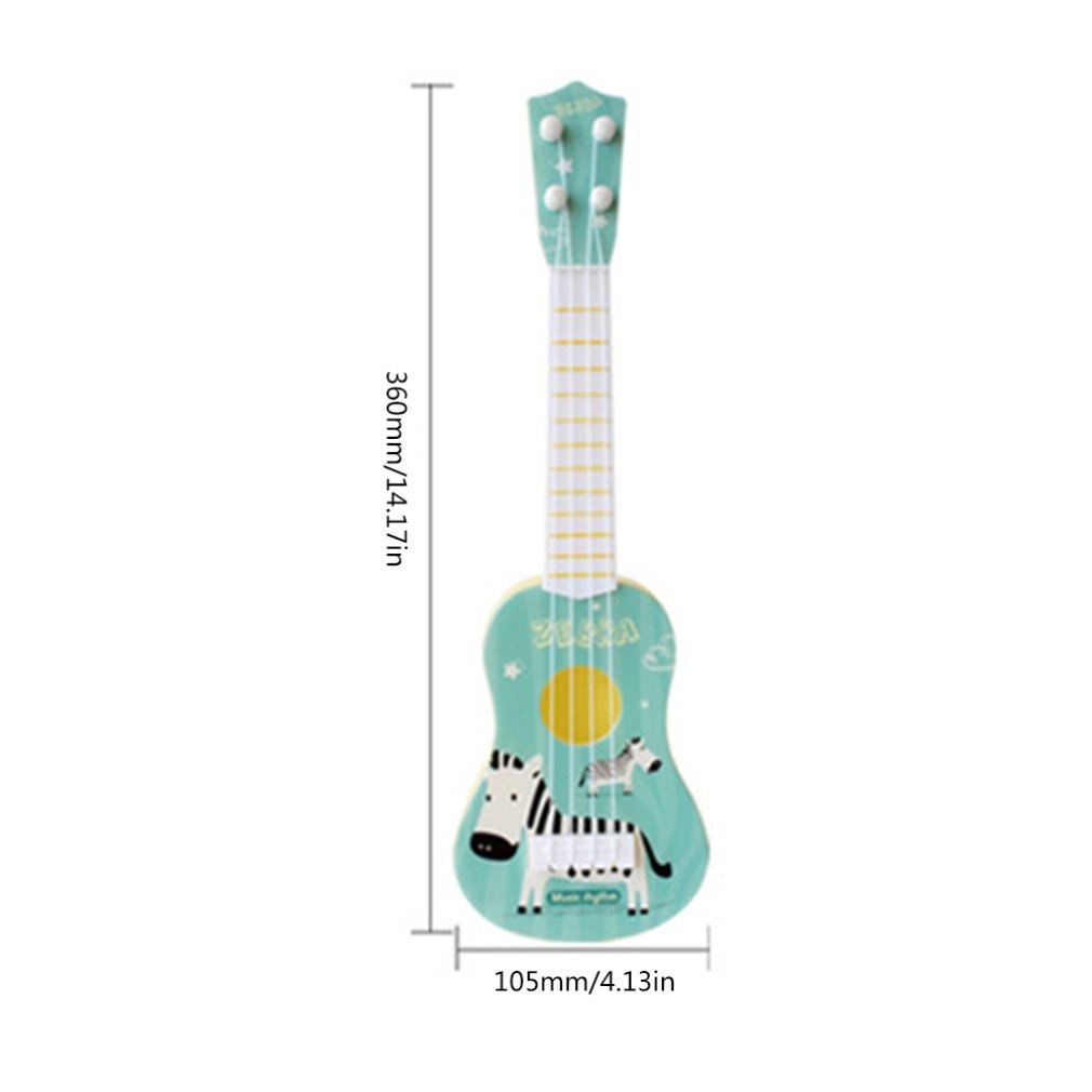 Kit para principiantes con estampado de ukelele con Clip en el sintonizador peso ligero adecuado para jugar en solitario Karaoke